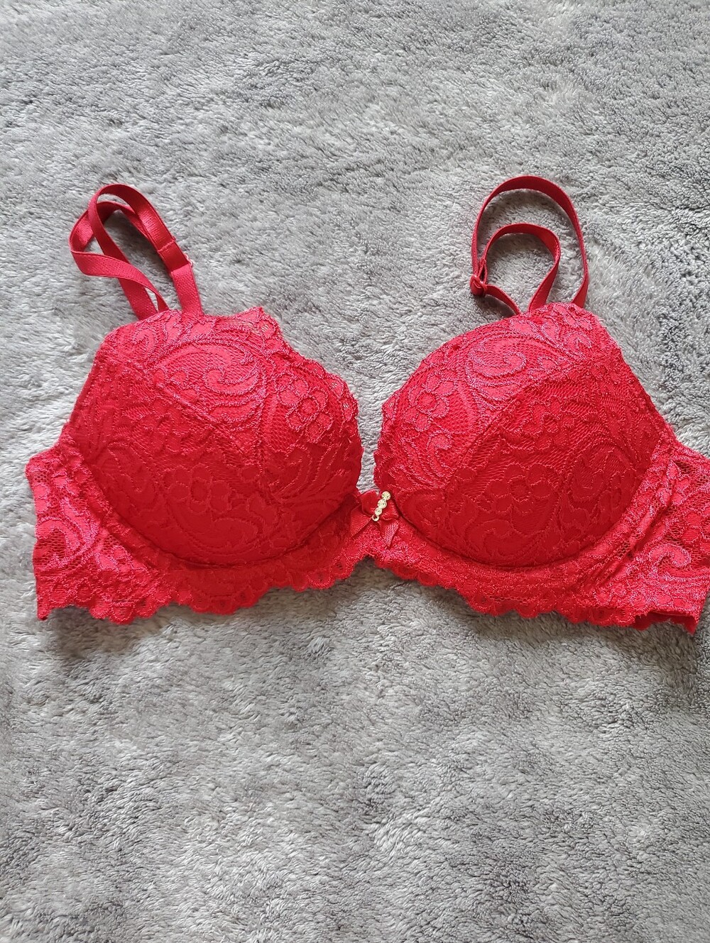 Smart & Sexy Red Lace Bralette Size 32B
